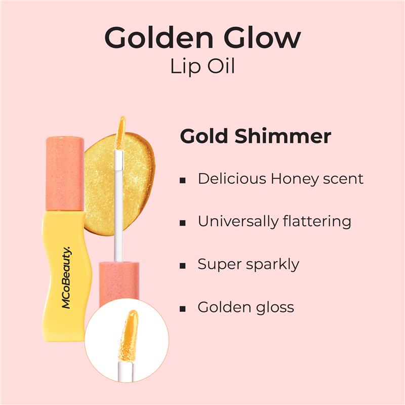 Load image into Gallery viewer, MCoBeauty Golden Glow Lip Oil
