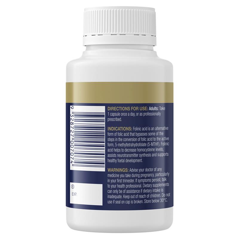 Load image into Gallery viewer, BioCeuticals Folinic Acid 120 Capsules
