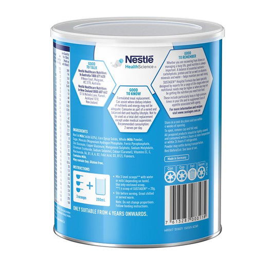 Sustagen Hospital Formula Nutritional Supplement Caramel Flavour 840g