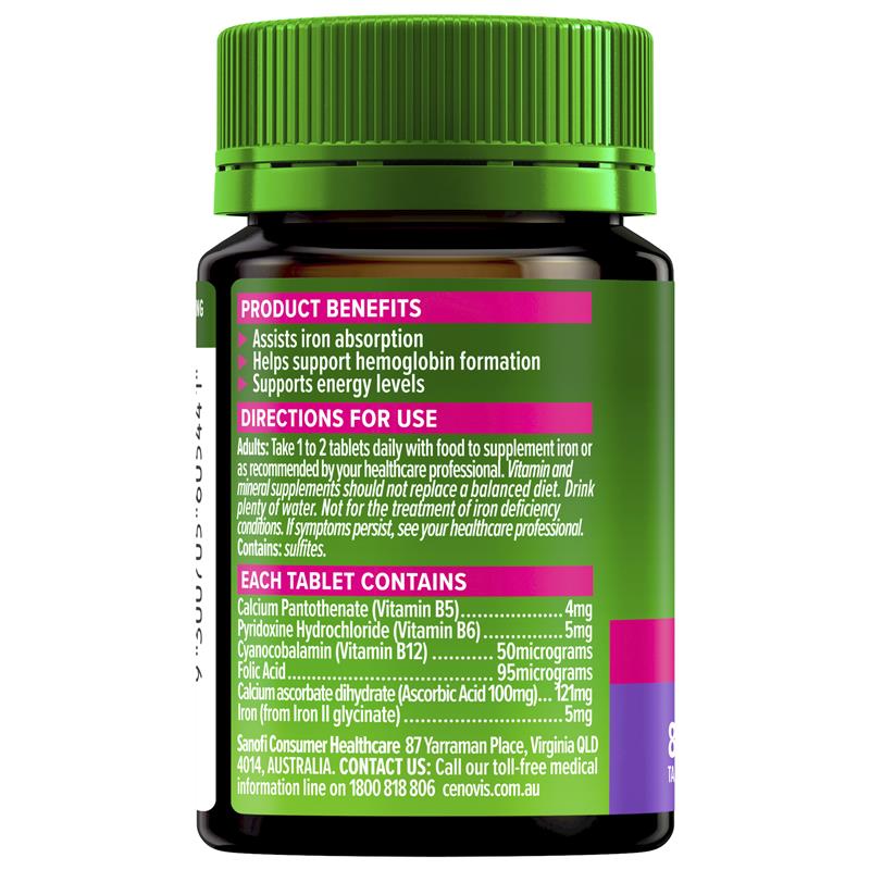 Load image into Gallery viewer, Cenovis Iron Plus 80 Tablets
