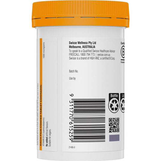 Swisse Vitamin B12 120 Tablets