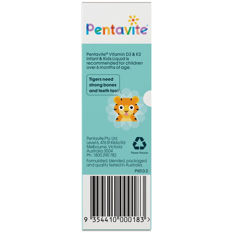 Load image into Gallery viewer, Pentavite Vitamin D3 &amp; K2 Kids Liquid 30ml
