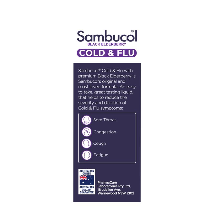Load image into Gallery viewer, Sambucol Cold &amp; Flu Syrup 120ml
