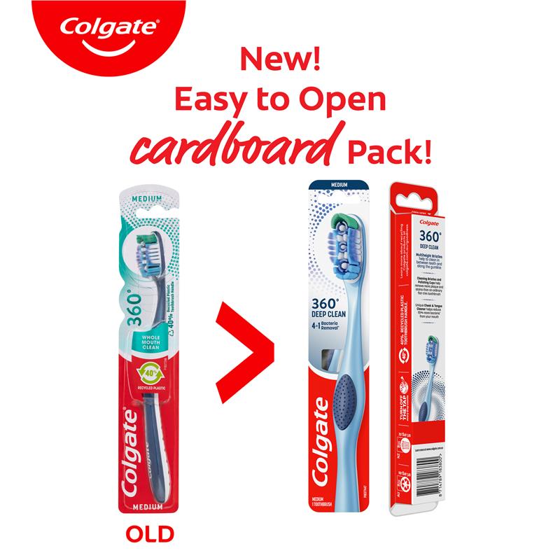 Load image into Gallery viewer, Colgate Toothbrush 360 Deep Clean Medium
