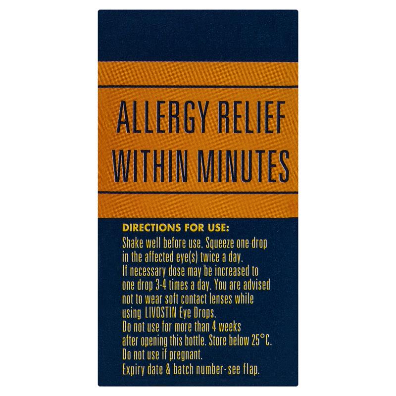 Load image into Gallery viewer, Livostin Antihistamine Allergy Eye Drops 4mL
