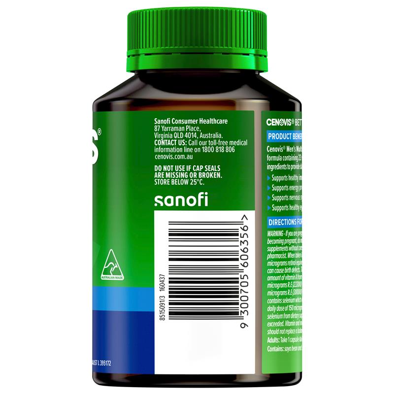 Load image into Gallery viewer, Cenovis Once Daily Mens Multi 50 Capsules

