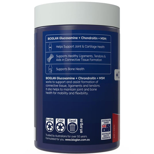 Bioglan Glucosamine Chondroitin + MSM 180 Tablets