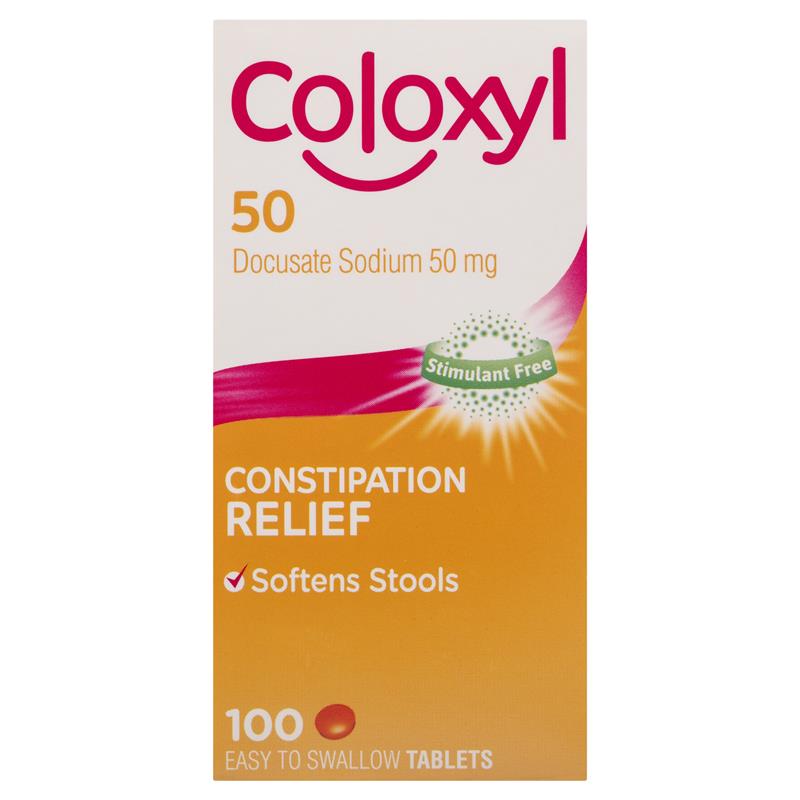 Load image into Gallery viewer, Coloxyl 50mg 100 Tablets Filmcoat
