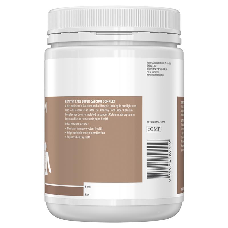 Load image into Gallery viewer, Healthy Care Super Calcium Complex 400 Chewable Tablets
