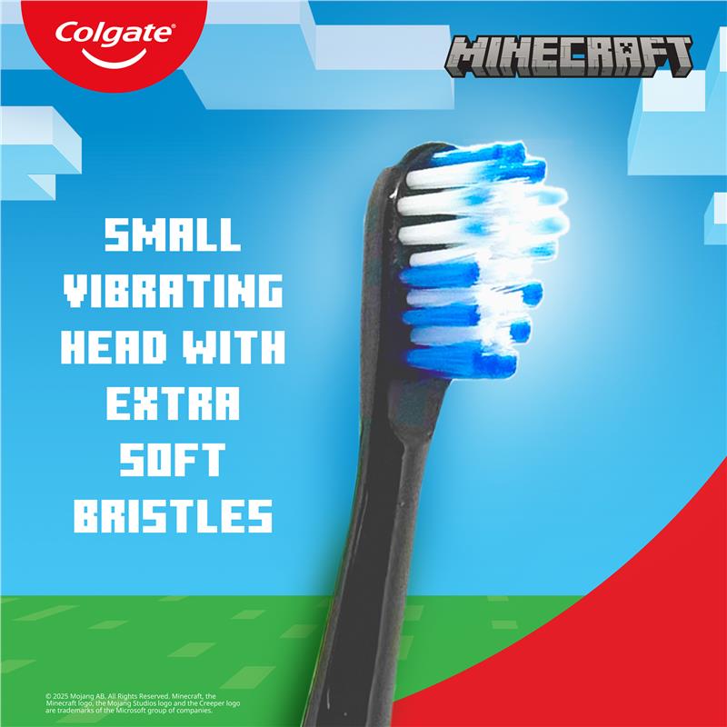 Load image into Gallery viewer, Colgate Toothbrush Kids Sonic Battery Toothbrush Minecraft
