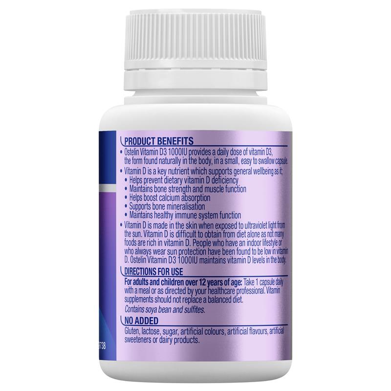 Load image into Gallery viewer, Ostelin Vitamin D3 1000IU 130 Capsules
