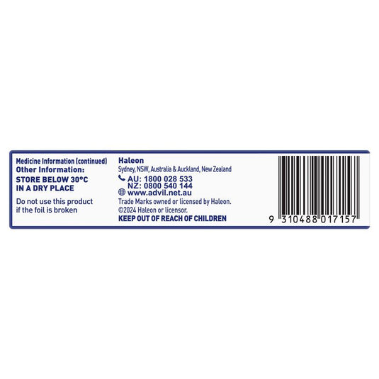 Advil Ibuprofen Pain Relief 20 Liquid Capsules
