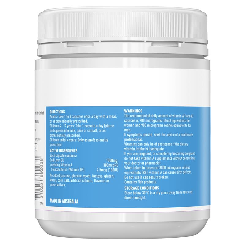 Load image into Gallery viewer, Healthy Care Cod Liver Oil 1000mg 200 Softgel Capsules
