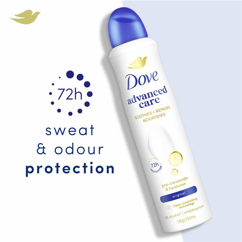 Load image into Gallery viewer, Dove Women Advanced Care Antiperspirant Aerosol Original 250ml
