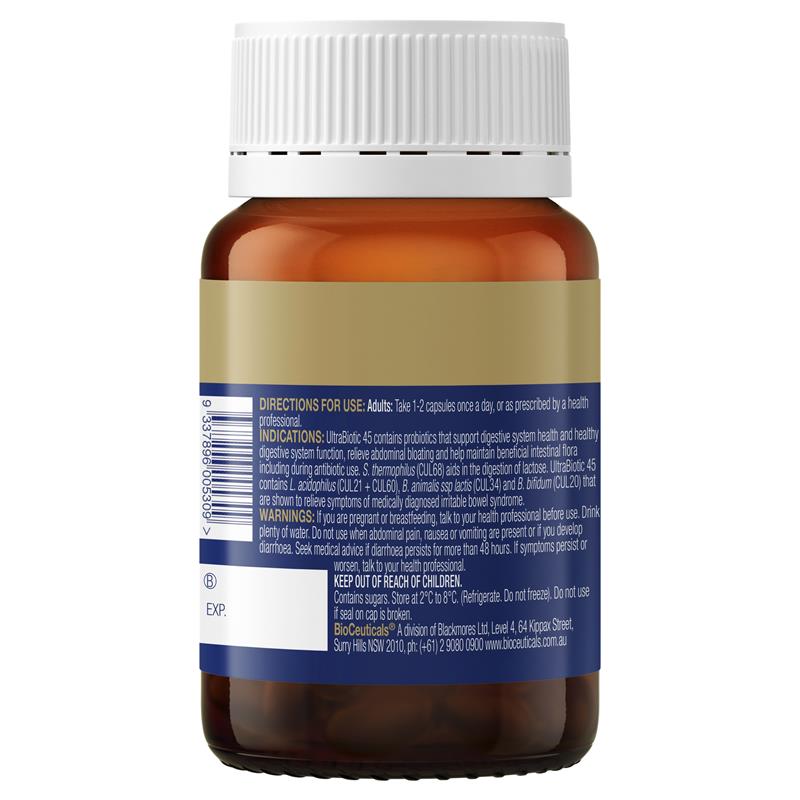 Load image into Gallery viewer, BioCeuticals UltraBiotic 45 30 Vegecaps Fridge Line
