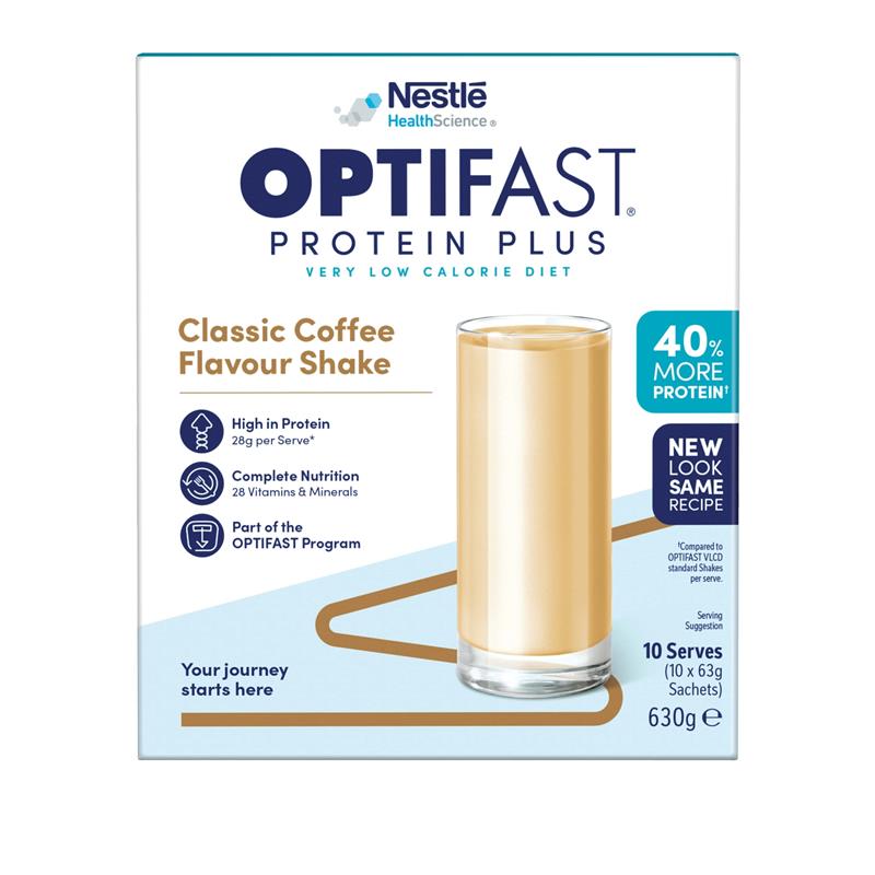 Load image into Gallery viewer, Optifast VLCD Protein Plus Shake Coffee 10 Pack 630g
