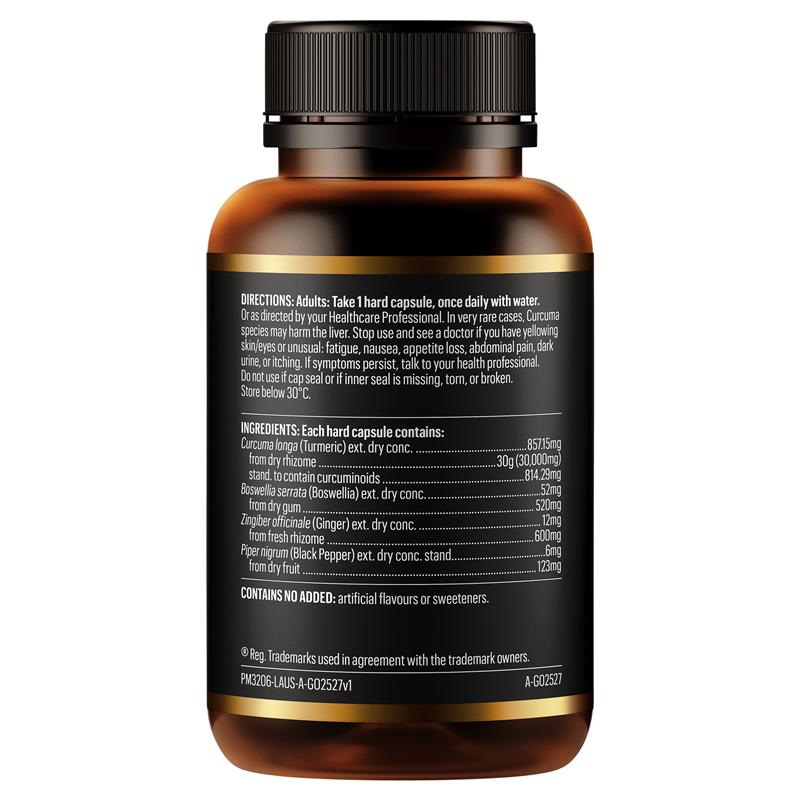 Load image into Gallery viewer, GO Healthy Turmeric 30000+ 1-A-DAY 60 Hard Vege Capsules
