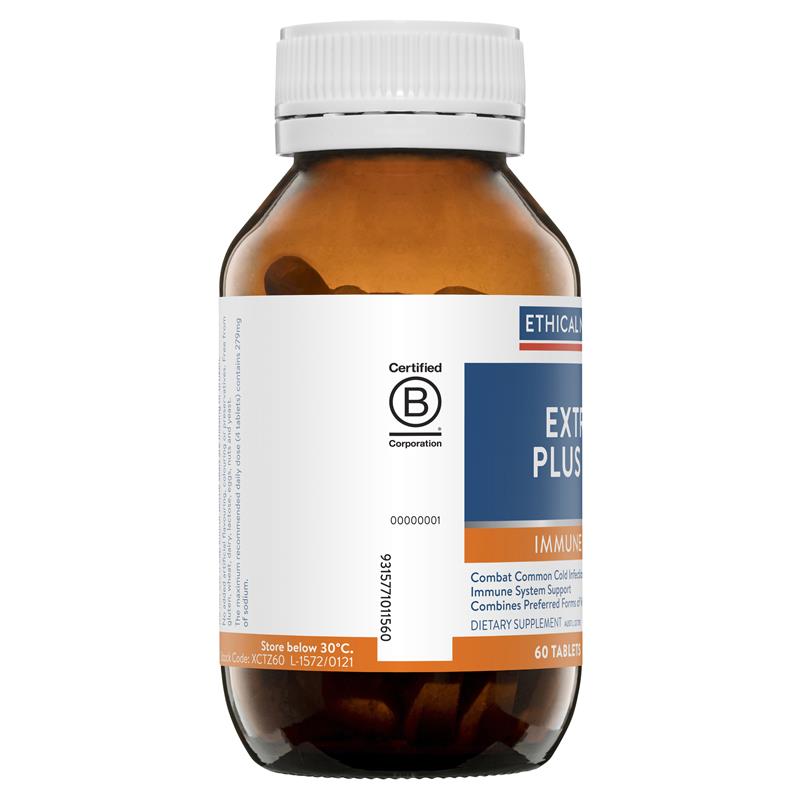 Load image into Gallery viewer, Ethical Nutrients Extra C Plus Zinc 60 Tablets
