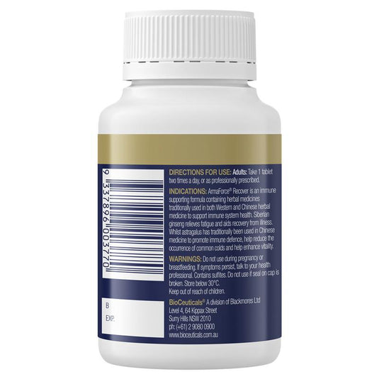 Bioceuticals ArmaForce Recover 60 Tablets