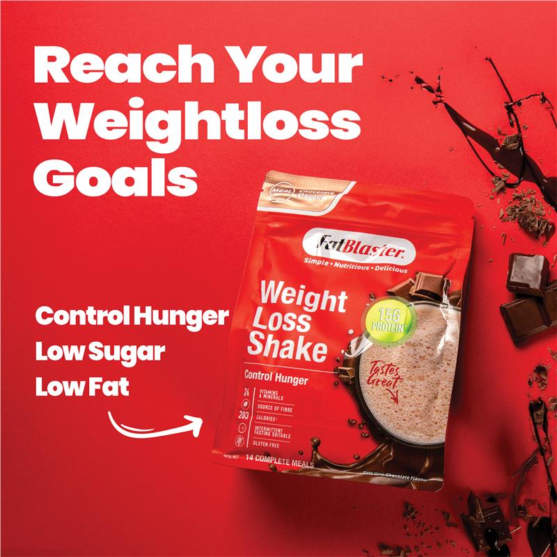 Load image into Gallery viewer, Fatblaster Weight Loss Shake Red Pouch Chocolate 465g
