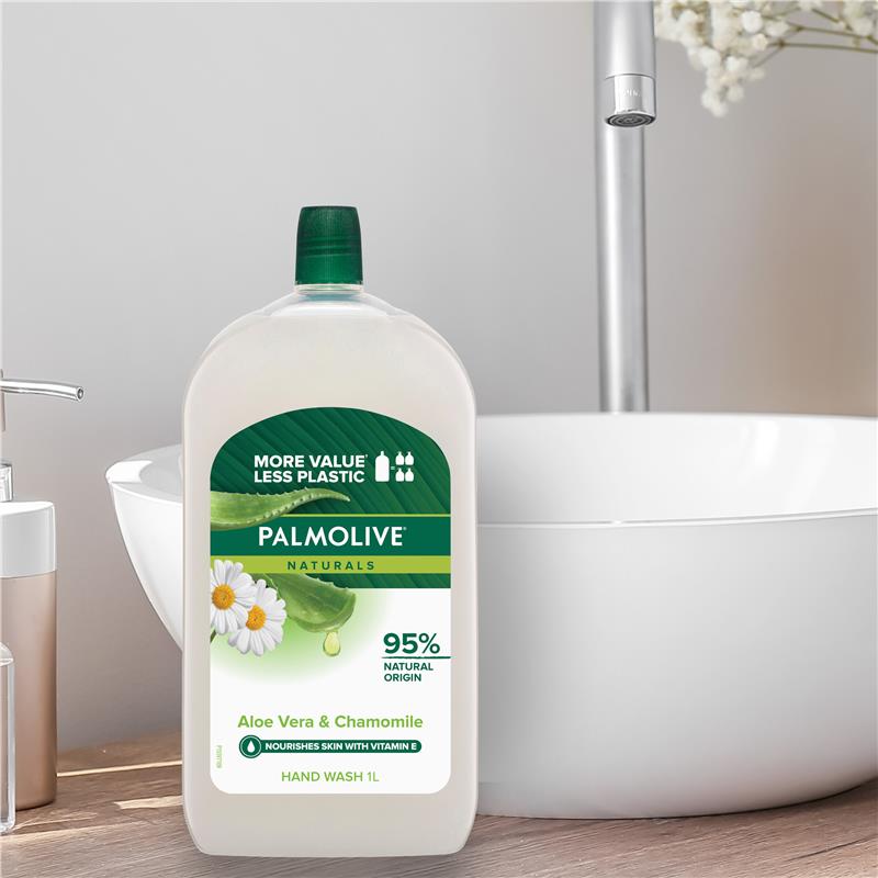 Load image into Gallery viewer, Palmolive Naturals Softwash Hand Wash Refill Aloe &amp; Chamomile 1L
