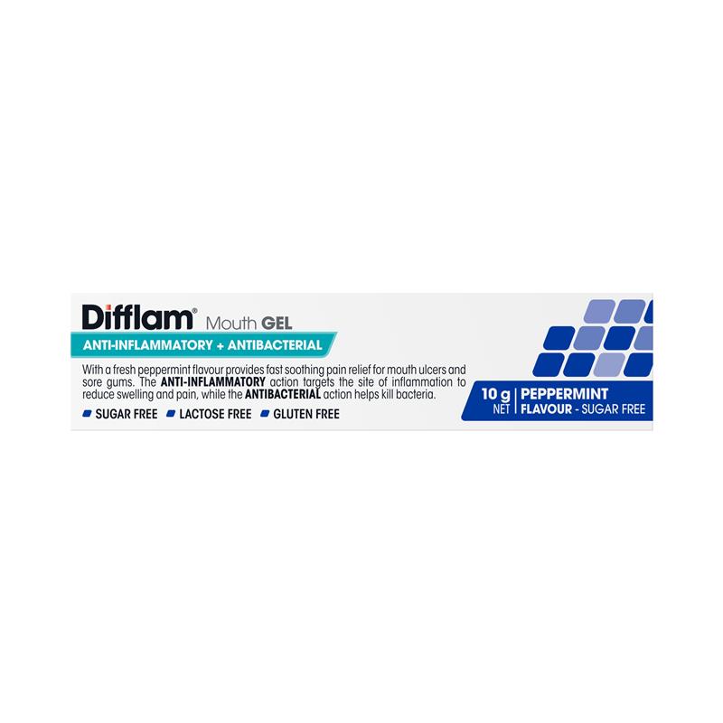 Load image into Gallery viewer, Difflam Anti-inflammatory Mouth Gel Peppermint 10g
