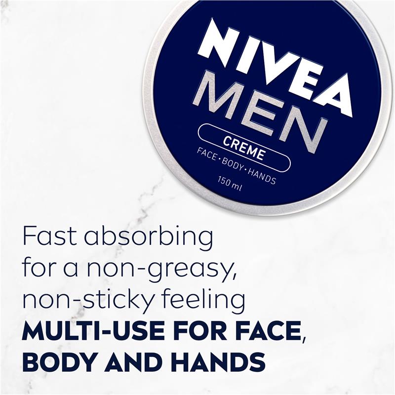 Load image into Gallery viewer, NIVEA MEN Crème Moisturiser Face Body Hands 150ml
