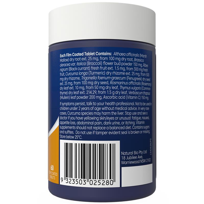 Load image into Gallery viewer, Bioglan Lung Clear 60 Tablets
