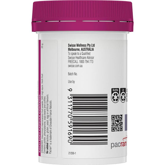 Swisse Cranberry 25000mg 30 Capsules