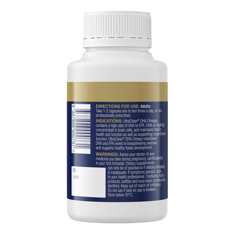Load image into Gallery viewer, BioCeuticals UltraClean® DHA Omega 60 Capsules
