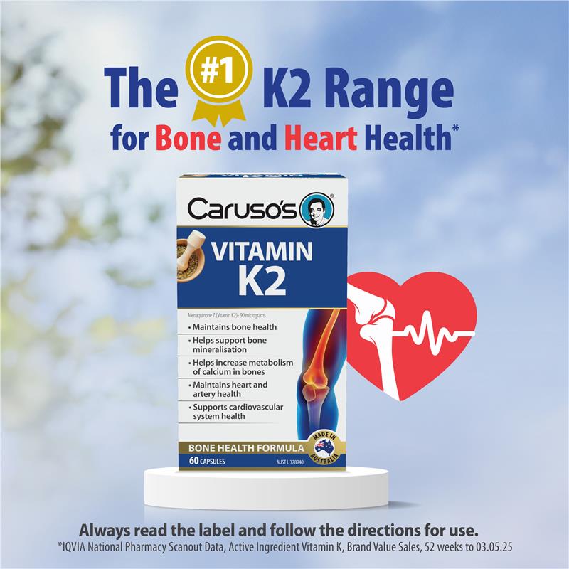 Load image into Gallery viewer, Carusos Vitamin K2 60 Capsules
