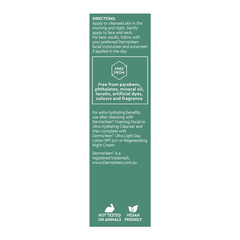 Load image into Gallery viewer, DermaVeen Face Hyaluronic Acid + Pro-Vitamin B5 Hydrating Serum 30ml
