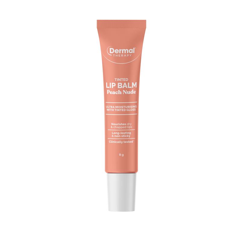 Load image into Gallery viewer, Dermal Therapy Tinted Lip Balm Peach Nude 8g
