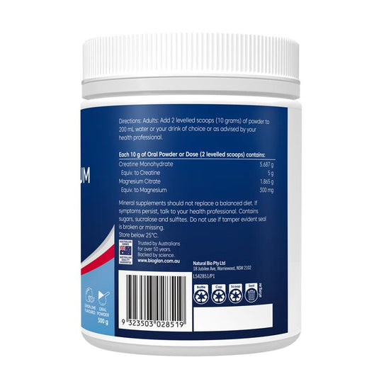 Bioglan Active Magnesium + Creatine 300g