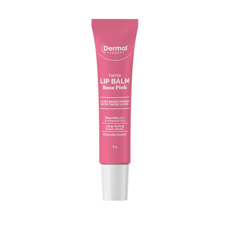 Load image into Gallery viewer, Dermal Therapy Tinted Lip Balm Rose Pink 8g
