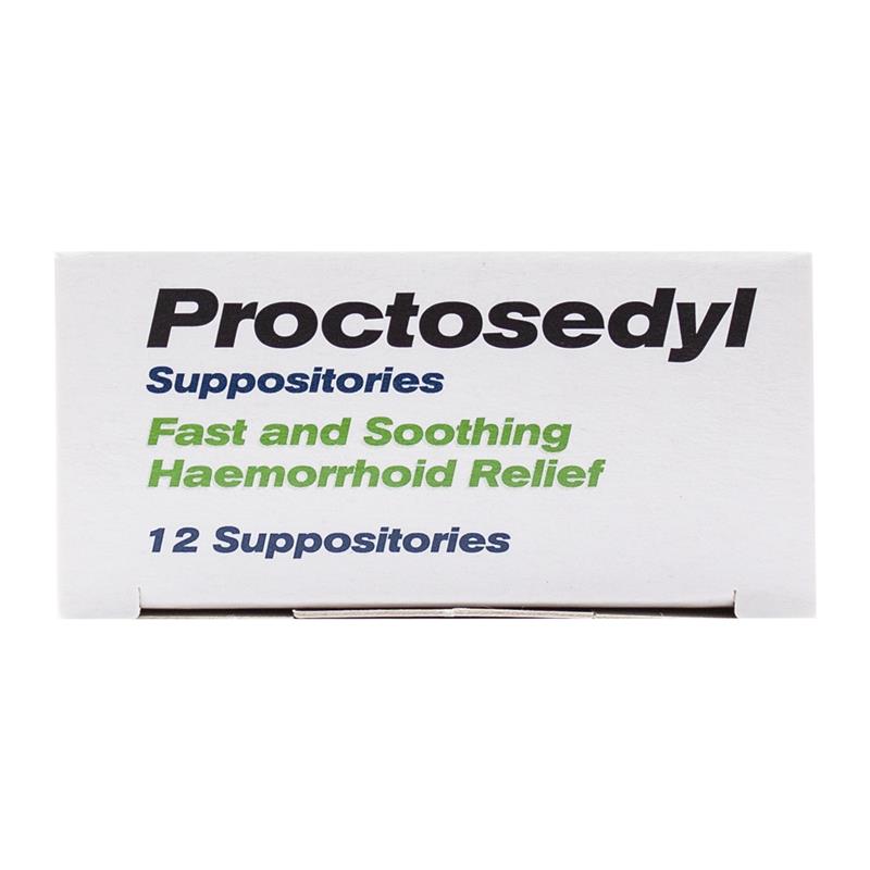 Load image into Gallery viewer, Proctosedyl Haemorrhoids Relief Suppositories 12 Pack
