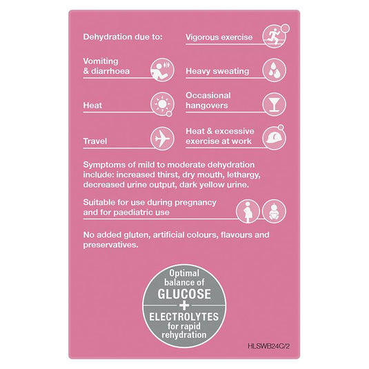 Hydralyte Electrolyte Watermelon Sachets Value Pack 4.9g x 24