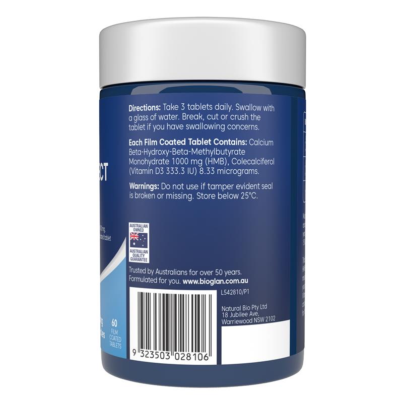 Load image into Gallery viewer, Bioglan Muscle Protect HMB + D3 60 Tablets

