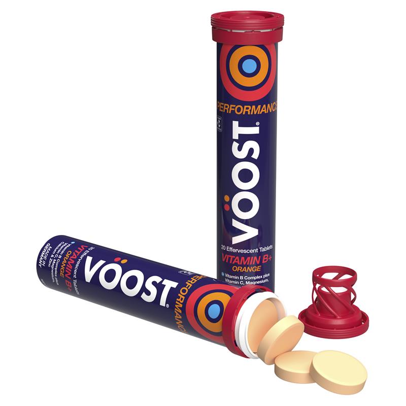 Load image into Gallery viewer, Voost Vitamin B+ Orange Performance Effervescent 60 Pack Exclusive Size
