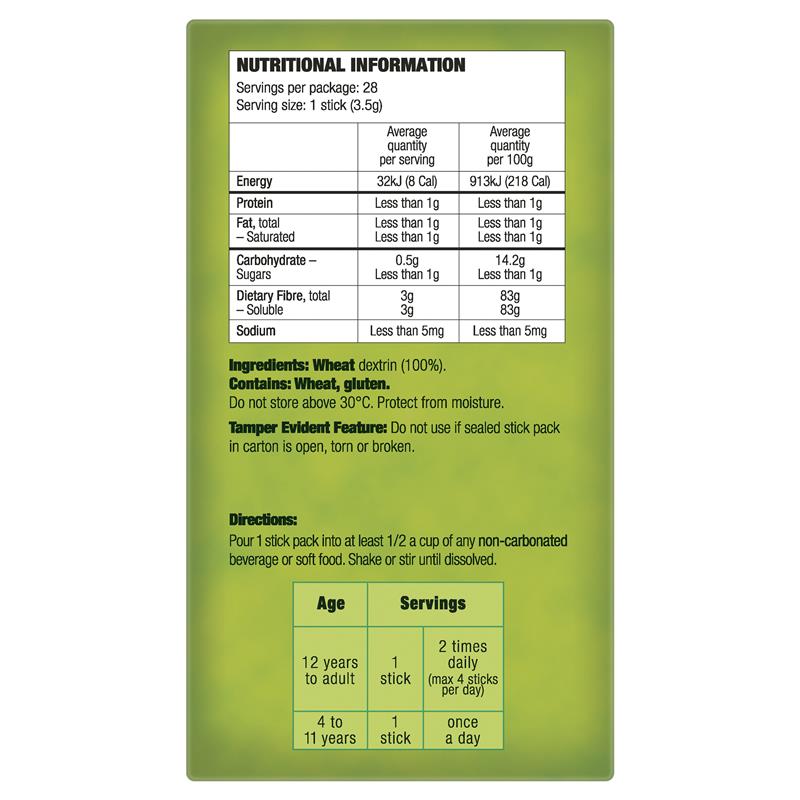 Load image into Gallery viewer, Benefiber Natural Fibre Supplement On-the-Go Stick 28 Pack
