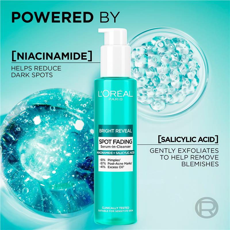 Load image into Gallery viewer, L'Oreal Paris Bright Reveal Dark Spot Cleanser 150ml
