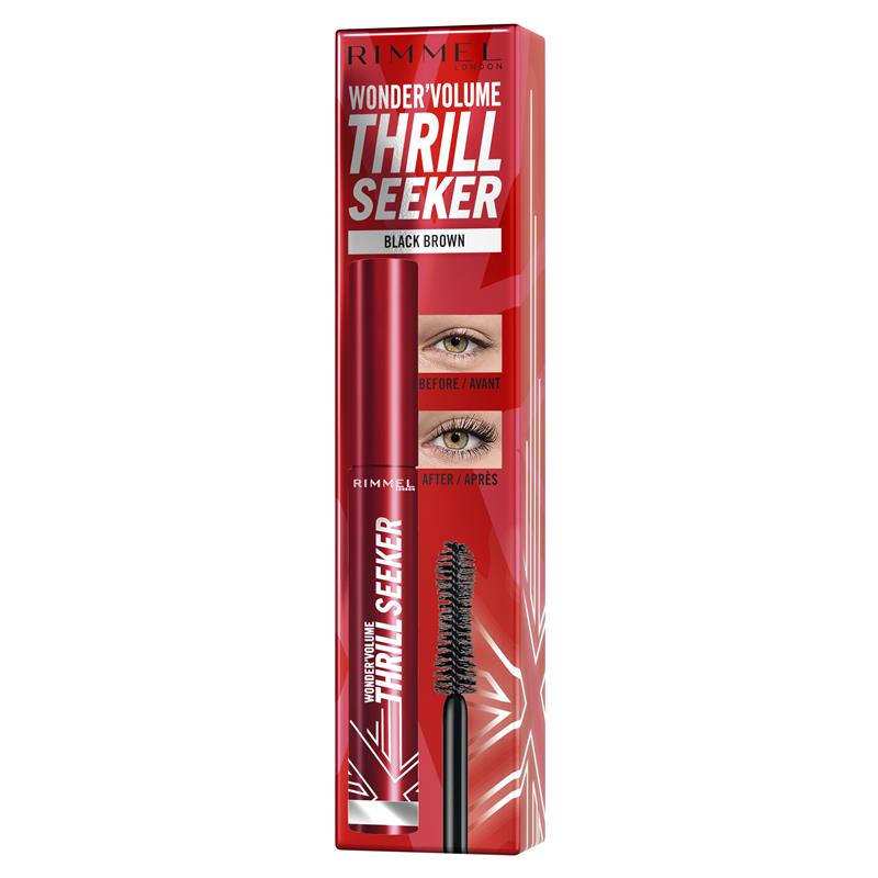 Load image into Gallery viewer, Rimmel Wonder Volume Thrill Seeker Mascara Black Brown 8ml
