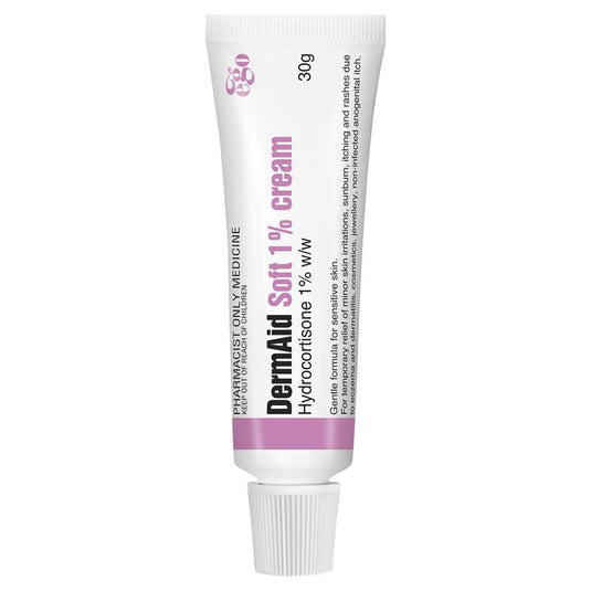Dermaid Soft 1% Eczema Cream 30g - Hydrocortisone (S3)