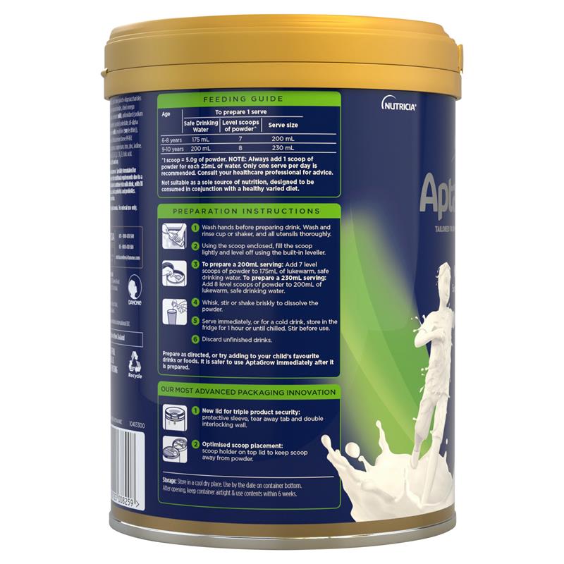 Load image into Gallery viewer, AptaGrow Nutrient-Dense Milk Drink From 6+ Years 900g
