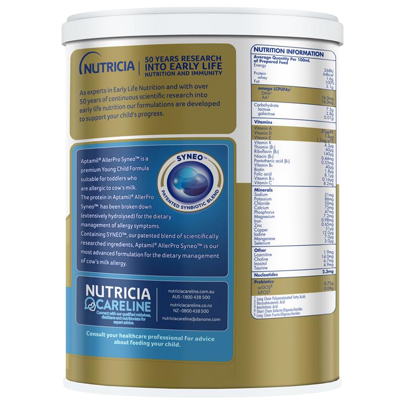 Load image into Gallery viewer, Aptamil AllerPro Syneo 3 Allergy Premium Toddler Milk Drink From 1 Year 900g
