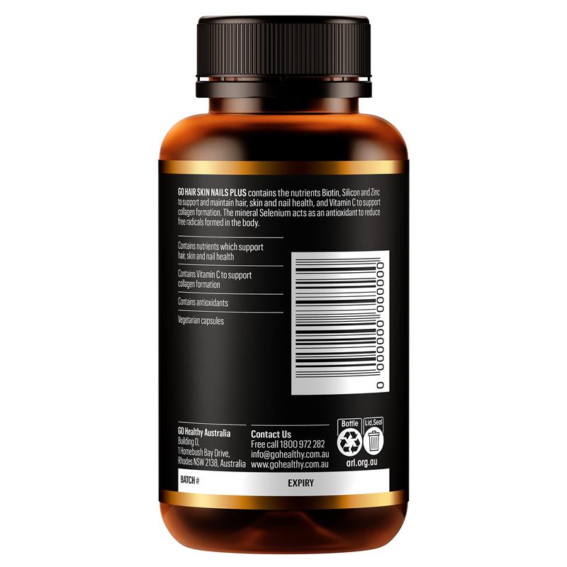 Load image into Gallery viewer, GO Healthy Hair Skin Nails Plus 100 Hard Capsules
