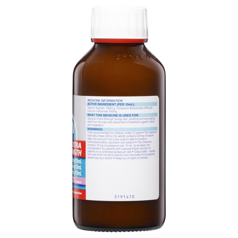Load image into Gallery viewer, Gaviscon Extra Strength Heartburn and Indigestion Relief Aniseed Flavour 300ml
