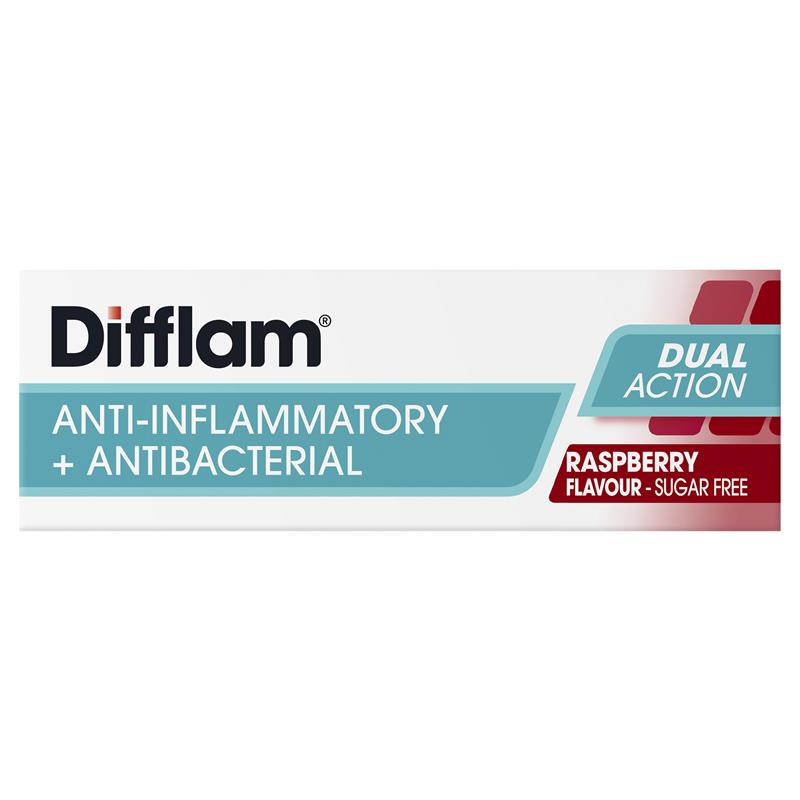 Load image into Gallery viewer, Difflam Sore Throat Sugar Free Raspberry 16 Lozenges
