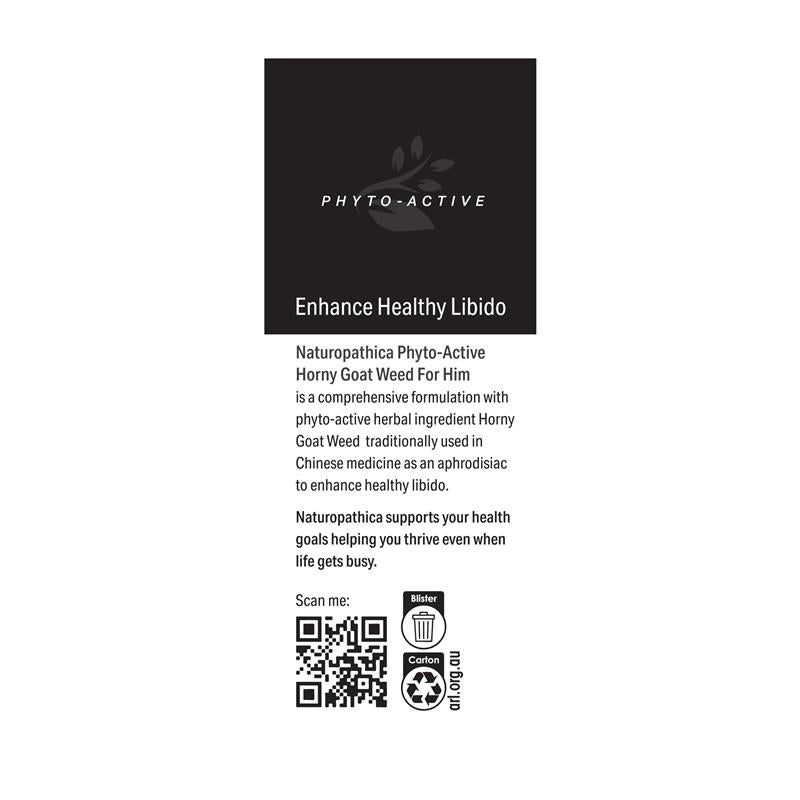 Load image into Gallery viewer, Naturopathica Horny Goat Weed for Him 50 Tablets
