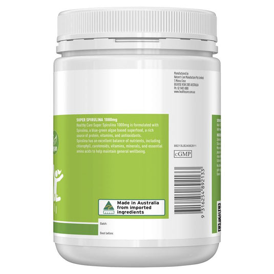 Healthy Care Super Spirulina 400 Tablets